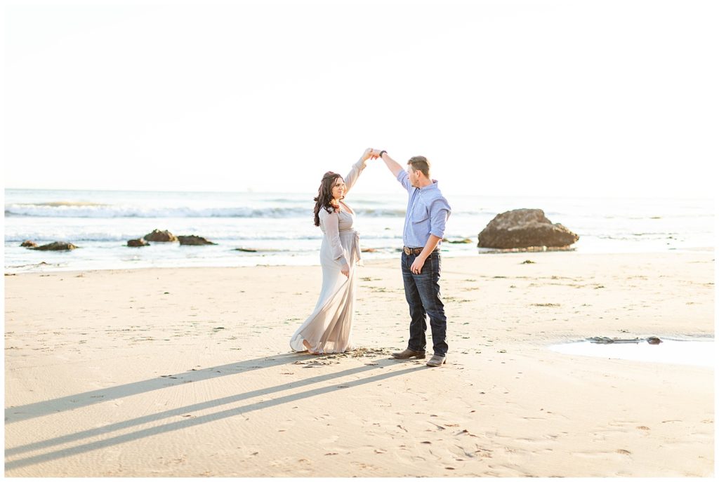 southern california beach engagement session